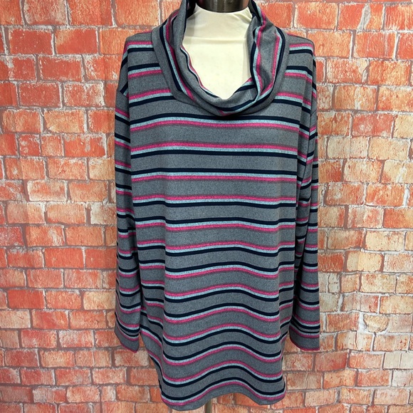 Lane Bryant Classic Cowl-Neck Tee - Picture 4 of 12